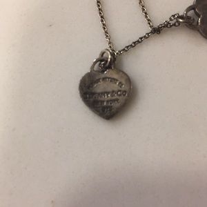 Tiffany & Co two heart necklace